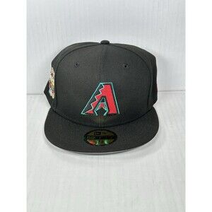Size 7 3/4 New Era Arizona Diamondbacks 59FIFTY Fitted MLB Hat Cap Side Patch